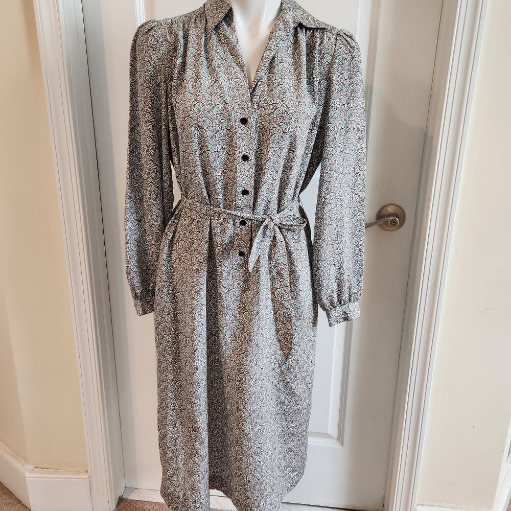 Schrader Sport vintage dress size 12 with belt unique design